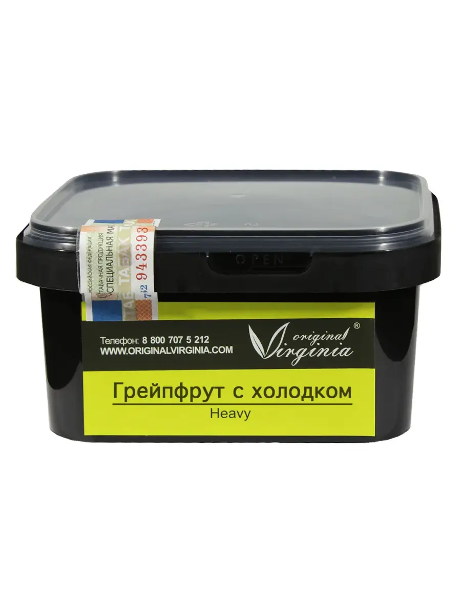Табак Original Virginia Heavy – Грейпфрут с холодком 200 гр. Табак Original Virginia Heavy – Грейпфрут с холодком 200 гр.
