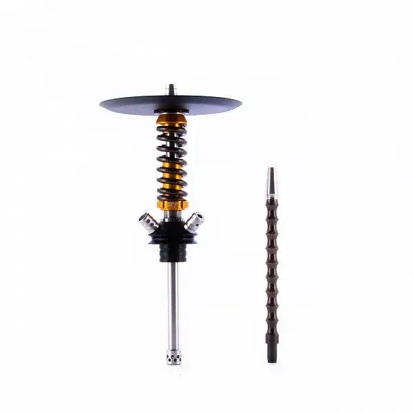 Кальян MAMAY CUSTOMS Coilover Micro золото-бронза (без колбы) (гр. Листья) Кальян MAMAY CUSTOMS Coilover Micro золото-бронза (без колбы) (гр. Листья)