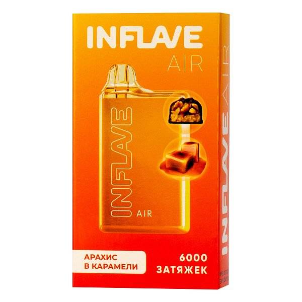 INFLAVE AIR Арахис в карамели (6000 затяжек) МРК INFLAVE AIR Арахис в карамели (6000 затяжек) МРК
