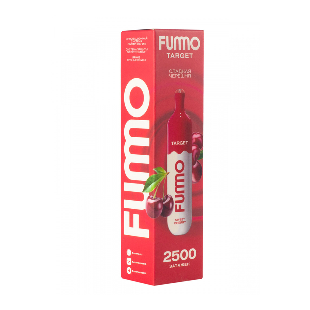 FUMMO TARGET Сладкая черешня (2500 затяжек) МРК FUMMO TARGET Сладкая черешня (2500 затяжек) МРК