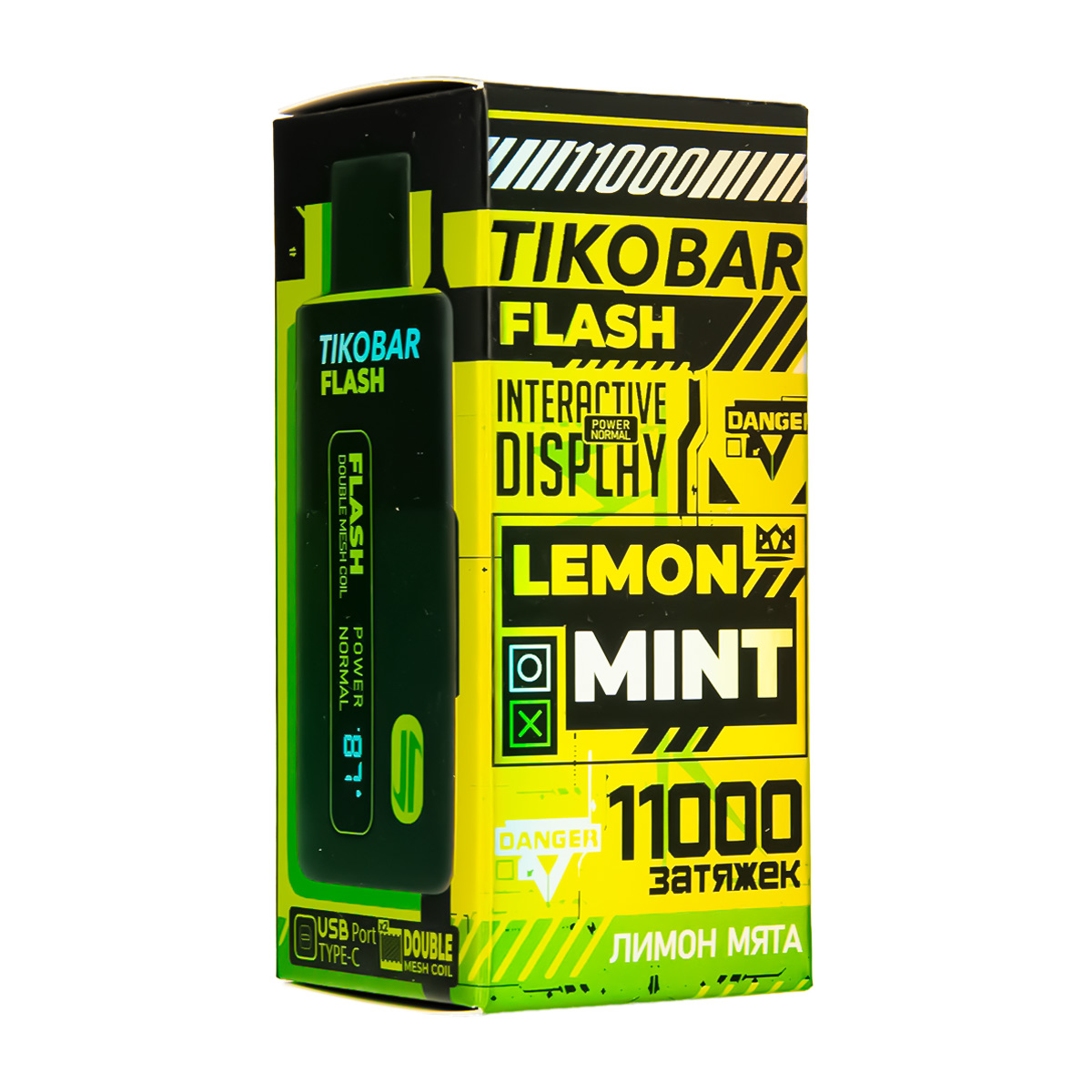 Эл. сиг. TIKOBAR FLASH 11000 Lemon Mint (Лимон мята) 2% Эл. сиг. TIKOBAR FLASH 11000 Lemon Mint (Лимон мята) 2%