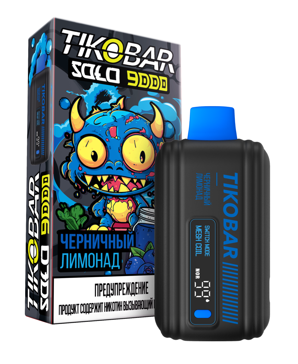 Эл. сиг. TIKOBAR SOLO 9000 Blueberry lemonade 2% Эл. сиг. TIKOBAR SOLO 9000 Blueberry lemonade 2%