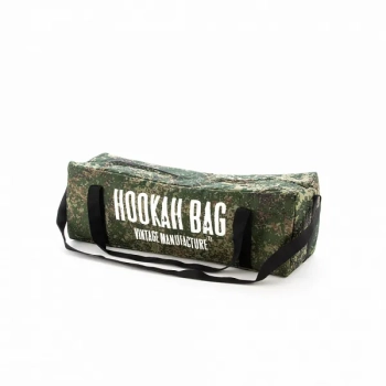 Сумка VINTAGE Оксфорд 60см камуфляж с надписью HOOKAH BAG