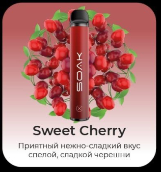 SOAK X Sweet Cherry 1500 затяжек МРК