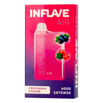 INFLAVE AIR Смородина Клюква (6000 затяжек) МРК