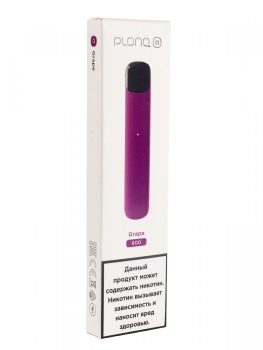 Электронная сигарета PLONQ ALPHA Grape (600 затяжек) 20 мг