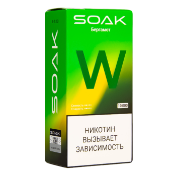 SOAK W Бергамот 10000 затяжек МРК