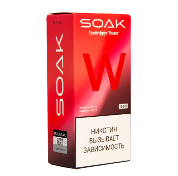 SOAK W Грейпфрут томат 10000 затяжек МРК