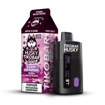 TIKOBAR HUSKY Сибирь Черника кислая малина 12000 затяжек МРК