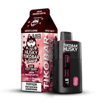 TIKOBAR HUSKY Сибирь Кислая вишневая шипучка 12000 затяжек МРК