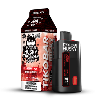 TIKOBAR HUSKY Сибирь Клюква мята 12000 затяжек МРК