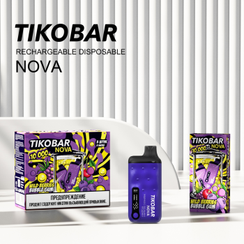TIKOBAR NOVA Жвачка с лесными ягодами 10000 затяжек МРК