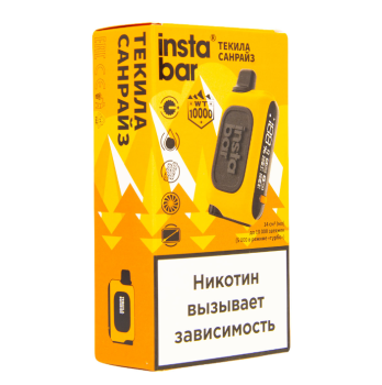 PLONQ INSTABAR Текила санрайз (10000 затяжек) 20 мг МРК