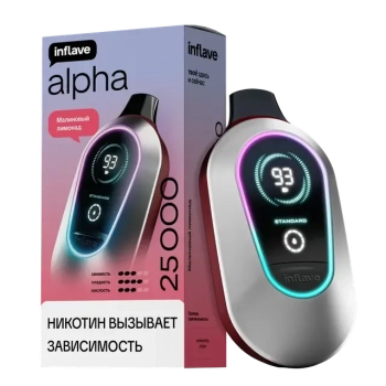 Эл. сиг. INFLAVE ALPHA 25000 Малиновый лимонад 2%