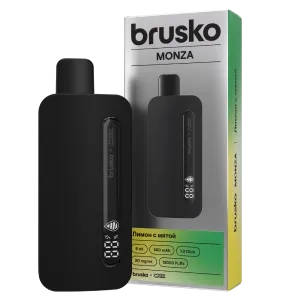 Эл. сиг. BRUSKO MONZA BY CRZ 12000 Лимон с мятой / Lemon Mint 2%