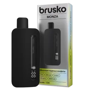 Эл. сиг. BRUSKO MONZA BY CRZ 12000 Яблочные ледяные конфеты / Apple Ice Candy 2%