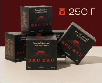 Уголь Bau Bau кокосовый 18 шт по 250 (25 мм)