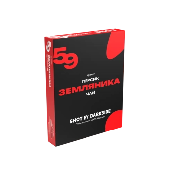 Табак Darkside Shot - 59 Земляника Персик Чай 25 гр.