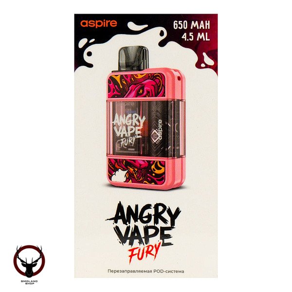 Электронная система BRUSKO Angry Vape Fury 650 mAh (розовый)