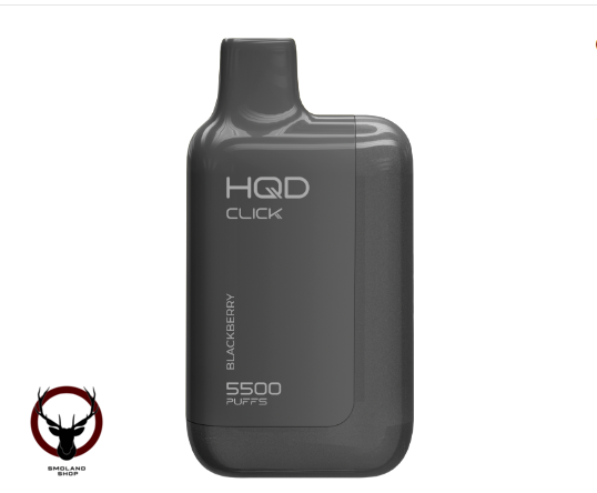 Электронная сигарета HQD CLICK Устройство + картридж Ежевика (5500 затяжек)