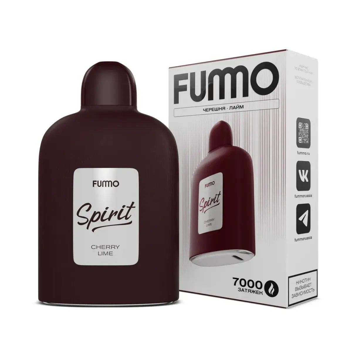 FUMMO SPIRIT Черешня лайм (7000 затяжек) МРК