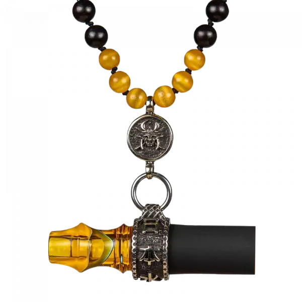 Мундштук индивидуальный Japona Hookah Mouth Tip Samurai Beads-Yellow