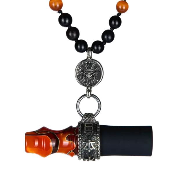 Мундштук индивидуальный Japona Hookah Mouth Tip Samurai Beads-Orange