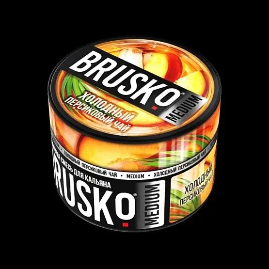 BRUSKO MEDIUM Холодный персиковый чай 250гр МРК