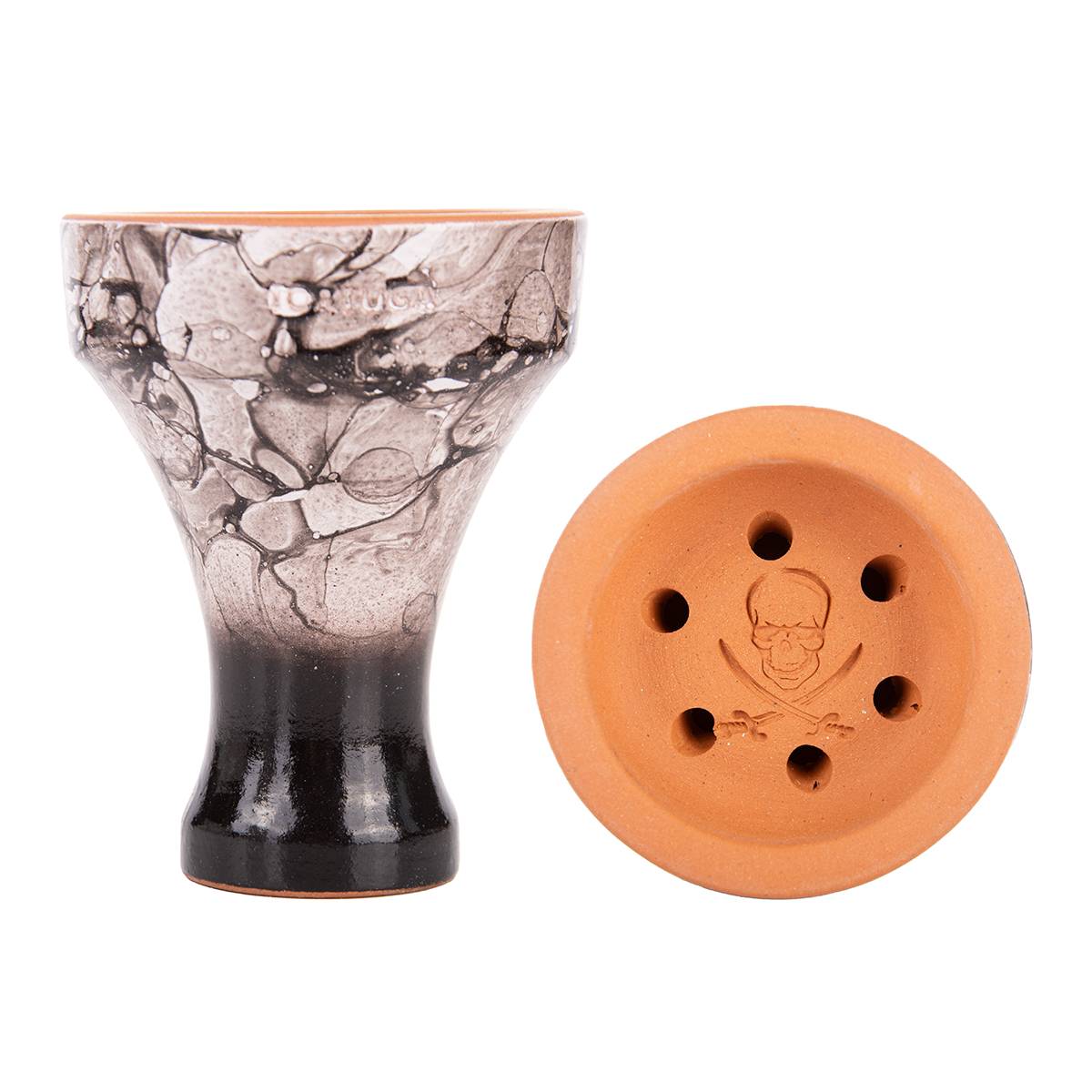 Чашка Tortuga Чёрная метка глазурь белая