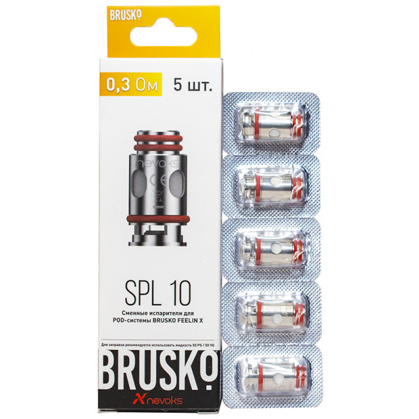 Испаритель Brusko Feelin SPL-10 0.3 Om (5 шт)