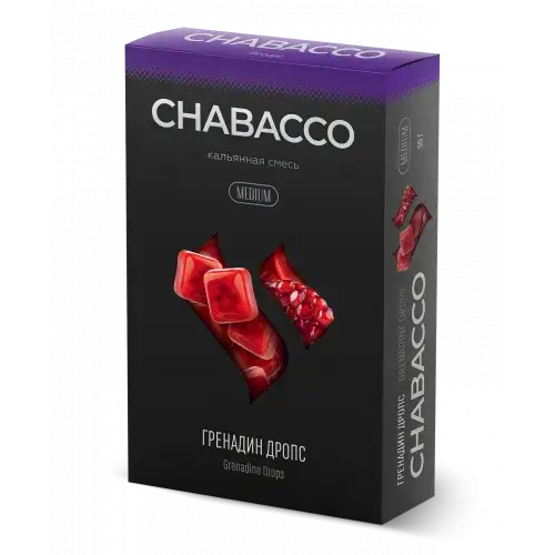 Chabacco Mix MEDIUM Grenadine drops 40гр МРК