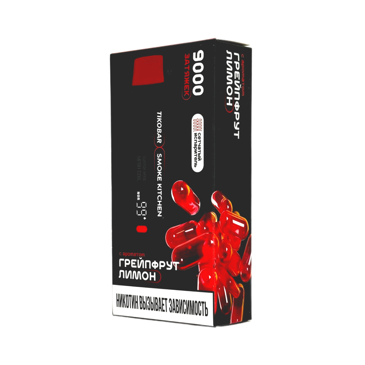 Эл. сиг. TIKOBAR SOLOx SMOKE KITCHEN 9000 Grapefruit lemon /Грейпфрут лимон 2 %
