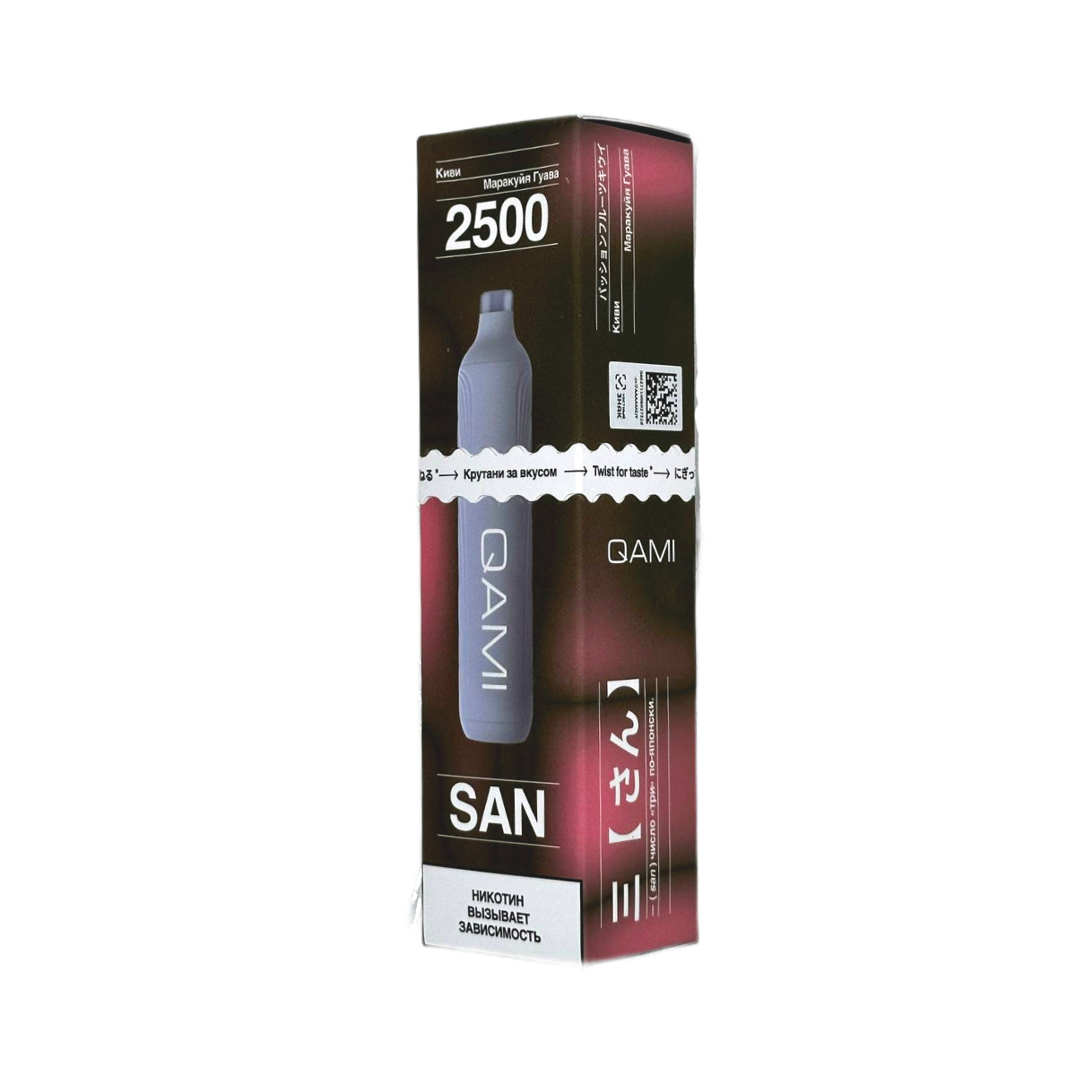 Эл. сиг. QAMI SAN 2500 Киви маракуйя гуава 2 %