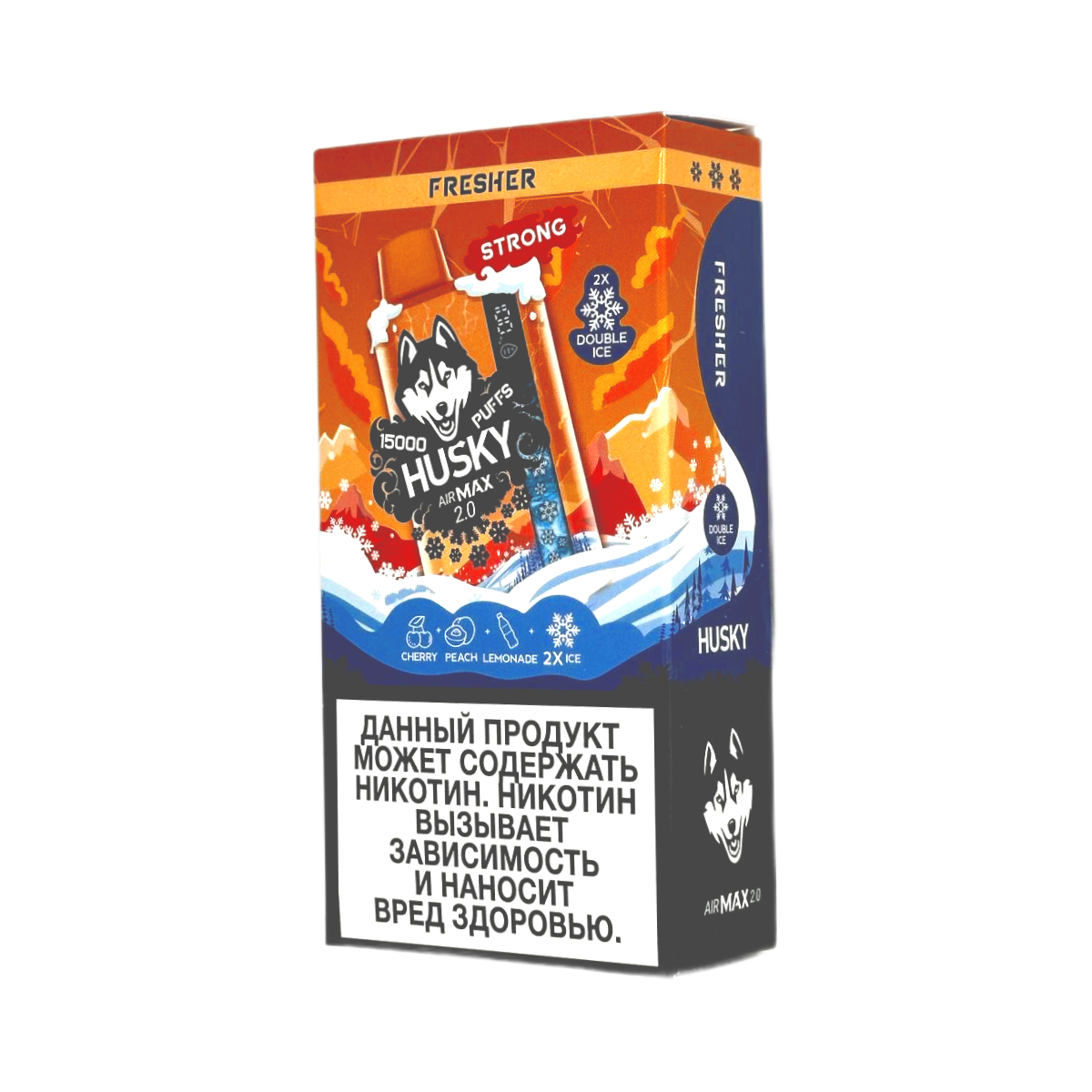 Эл. сиг. HUSKY AIRMAX 2.0 15000 Strong Fresher / Свежий 2 %