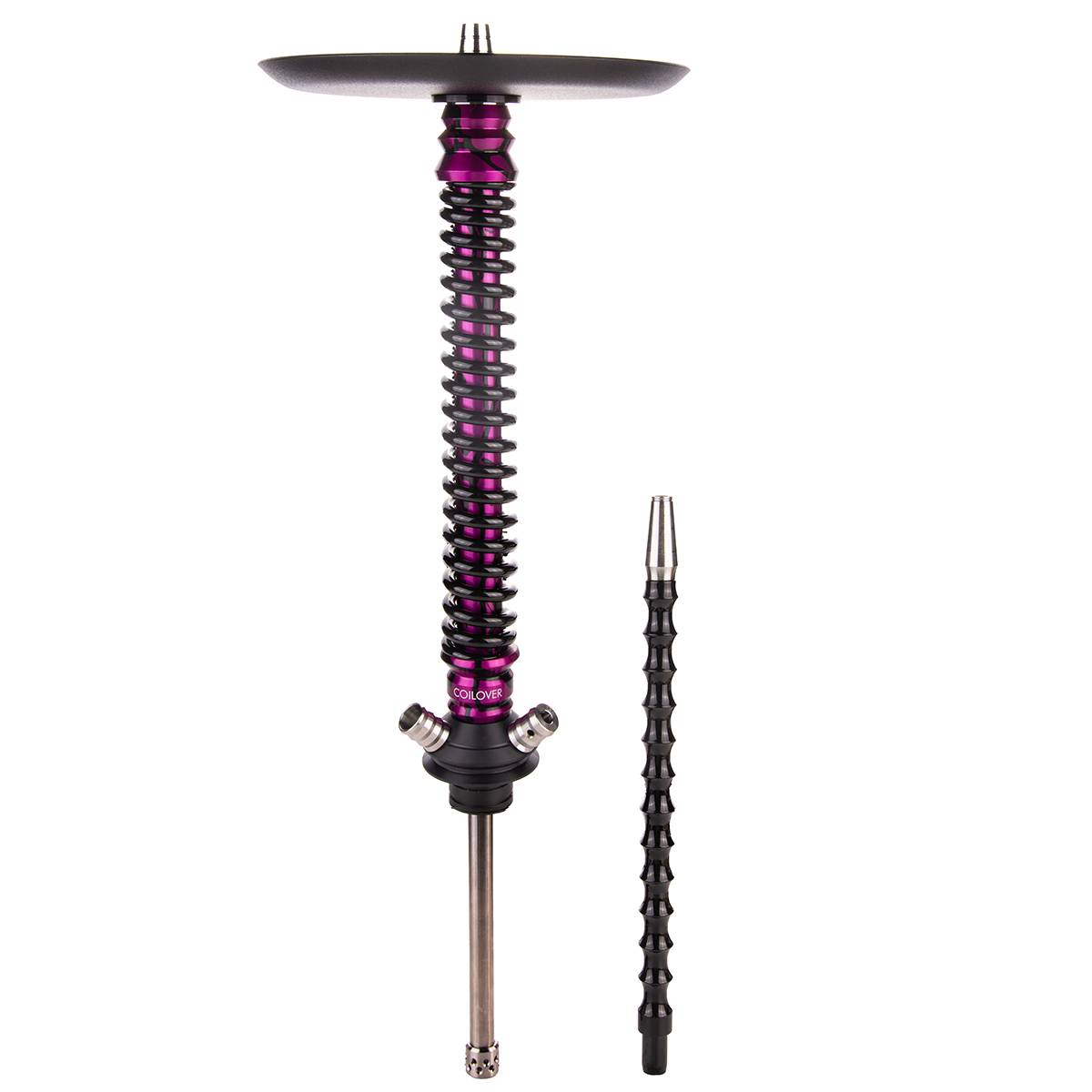 Кальян MAMAY CUSTOMS Coilover BIG ANOD чёрный/пурпурный сплеш (без колбы)