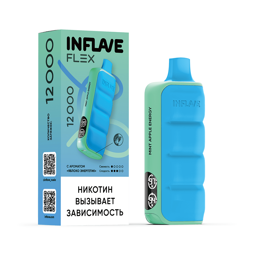 Эл. сиг. INFLAVE FLEX 12000 Яблоко энергетик 2%