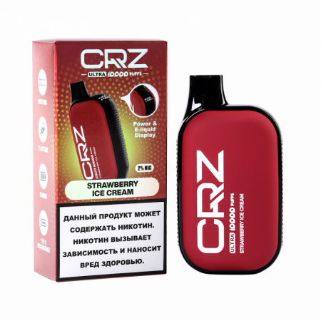 Эл. сиг. CRZ 10000 ULTRA Клубничное мороженое / Strawberry Ice Cream 2 %
