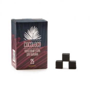 Уголь Cocoloco кокосовый 72 шт (25 мм) Уголь Cocoloco кокосовый 72 шт (25 мм)