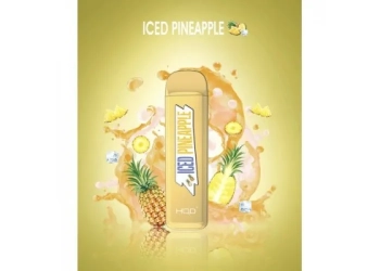 HQD Mega - Iced Pineapple оригинал (Ананасовый экспресс), 1800 затяжек, 20 мг(2%)