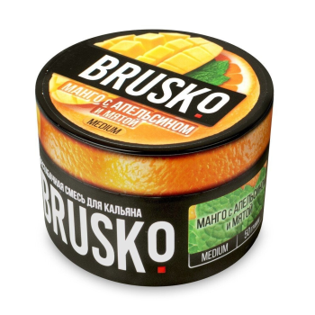 BRUSKO MEDIUM Манго c апельсином и мятой 50гр BRUSKO MEDIUM Манго c апельсином и мятой 50гр