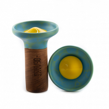 Чашка Облако Flow yellow on light blue-green marble Чашка Облако Flow yellow on light blue-green marble