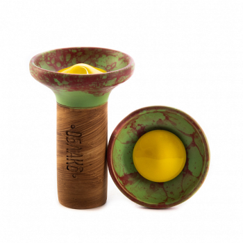 Чашка Облако Flow yellow on light green-red marble Чашка Облако Flow yellow on light green-red marble