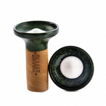 Чашка Облако Flow white on green-black marble Чашка Облако Flow white on green-black marble