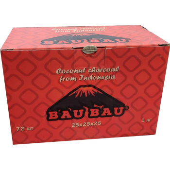Уголь Bau Bau кокосовый 72 шт красный (25 мм) Уголь Bau Bau кокосовый 72 шт красный (25 мм)