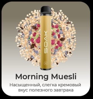 SOAK X Morning Muesli 1500 затяжек
