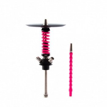 Кальян MAMAY CUSTOMS Coilover Micro чёрно-розовый ф (без колбы)