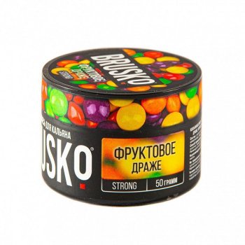 BRUSKO STRONG Фруктовое драже 50гр