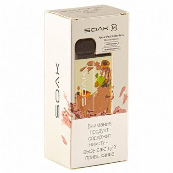 SOAK M Apple Peach Bonbon 4000 затяжек МРК