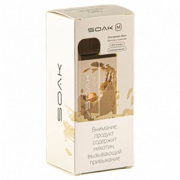 Электронная сигарета SOAK M Cinnamon Bun 4000 затяжек