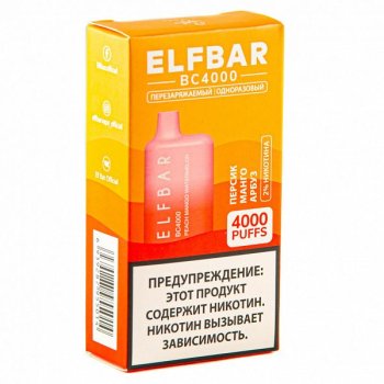 Электронная сигарета ELF BAR Peach Mango Watermelon (4000 затяжек) 20 мг
